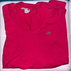 Lacoste Pink long Sleeve Shirt